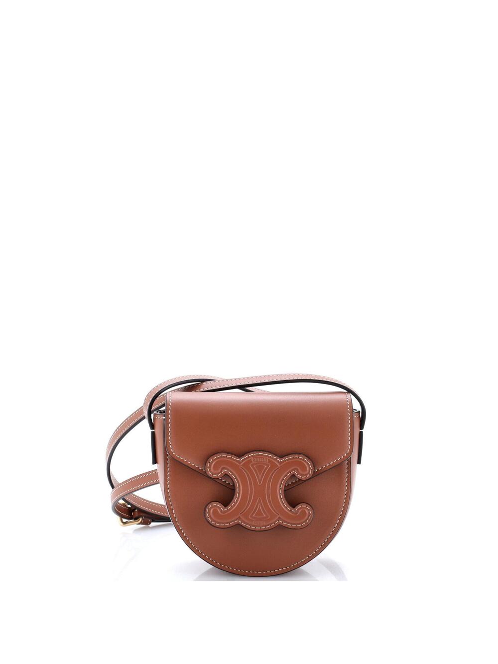 Celine Cuir Triomphe Besace Flap Bag #340591C96B